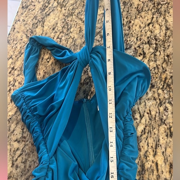 🔥Lovers and Friends, Ocean Blue,Ruched Bodycon Dress, Never Worn, Size XS - Picture 10 of 11
